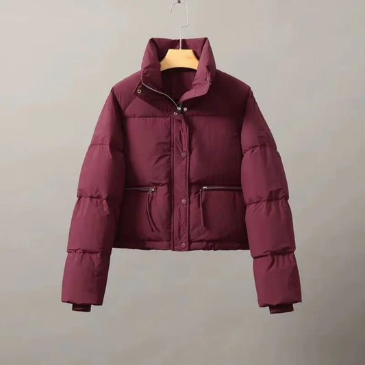 Puffer Jacket(Burgundy)